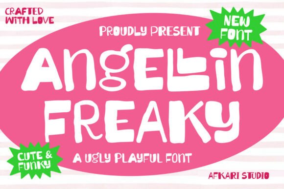 Angellin Freaky: A Playful, Rule-Breaking Display Font