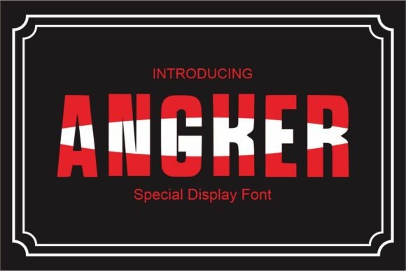 Angker: The Handwritten Display Font with Bold Character