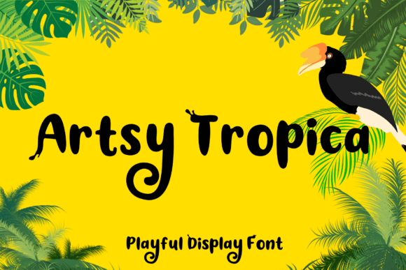 Artsy Tropica: A Whimsical Font for Creative Projects