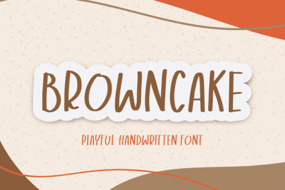 Browncake: A Playful Display Font for Creative Projects
