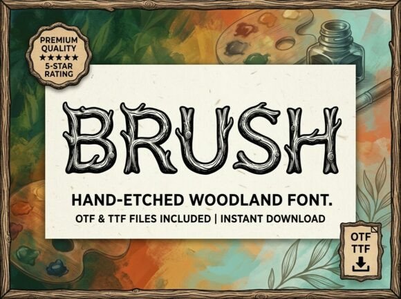 Brush: A Display Typeface with Wild, Natural Soul