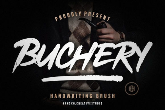 Buchery: A Handwritten Bold Display Font