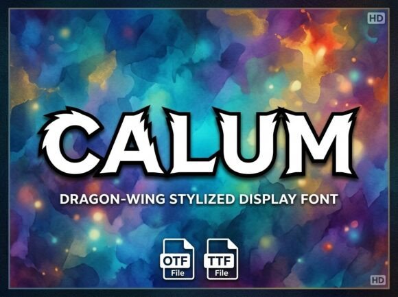 Calum: A Bold Display Font for Impactful Design