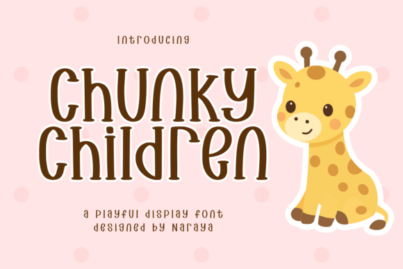 Chunky Children: A Playful Handwriting Font for Creative Projects
