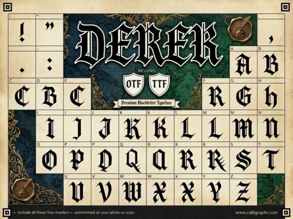 Derek: A Decorative Display Typeface for Bold Designs