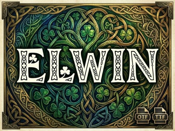 Elwin: A Striking Display Typeface for Bold Creators