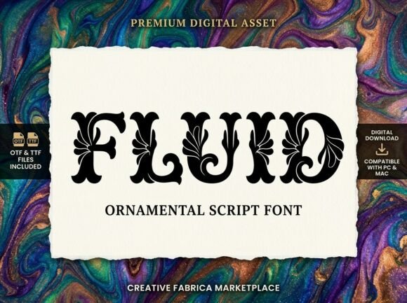 Fluid: A Bold Display Typeface for Impactful Design