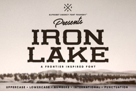 Iron Lake: Bold Western Display Font