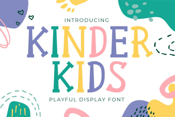 Kinder Kids: A Playful Display Font for Creative Designs