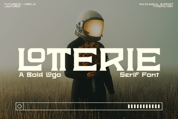 Lotterie: The Futuristic Display Font for Bold Design
