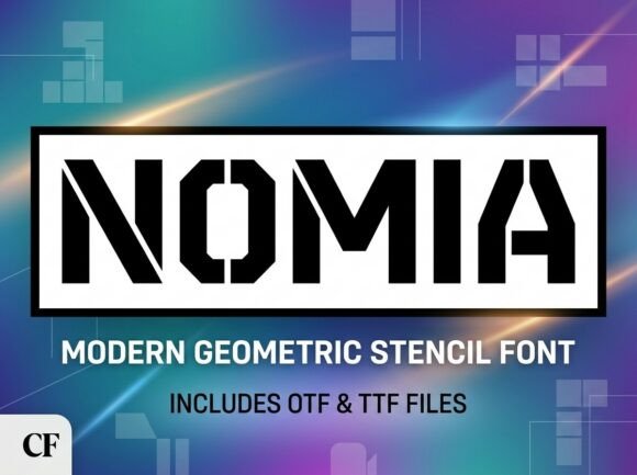 Nomia: A Bold Display Typeface for Creative Projects