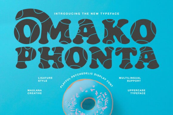 Omako Phonta: A Playful Psychedelic Typeface for Bold Design