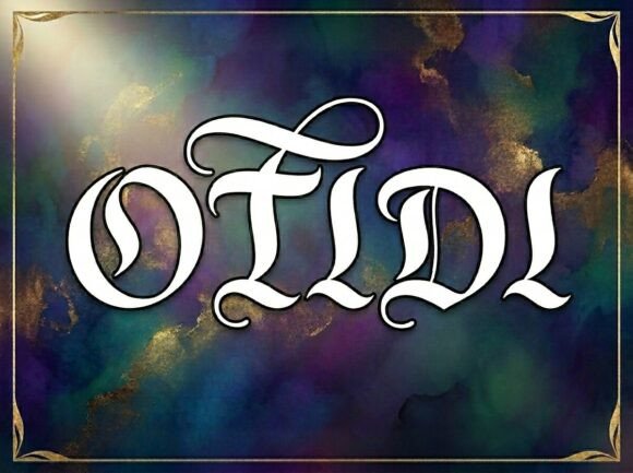 Otidi: A Decorative Display Font for Bold Creators