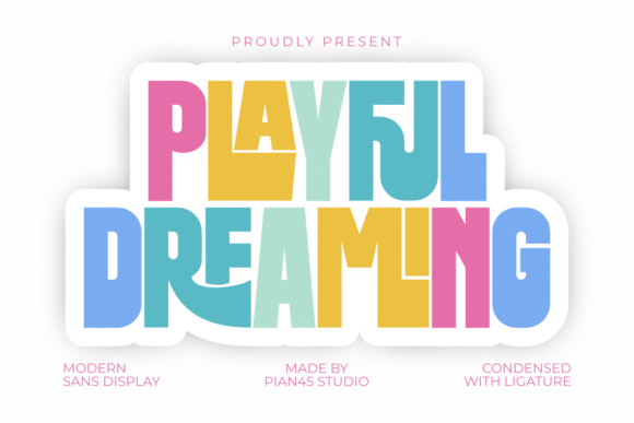 Playful Dreaming: A Modern Display Font for Creative Impact