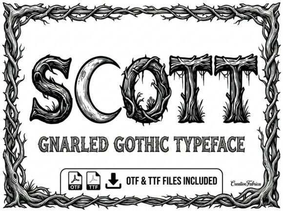 Scott: A Stunning Decorative Display Font