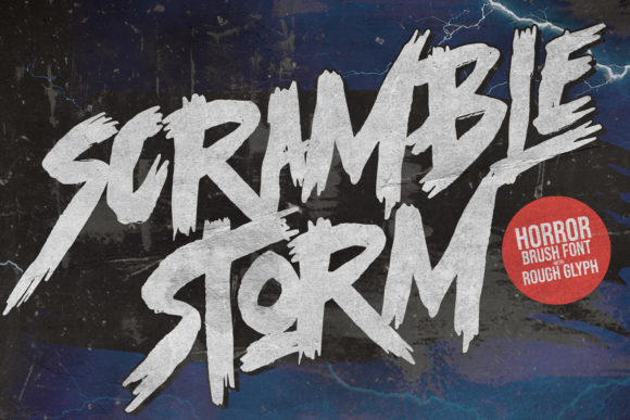 Scramble Storm: A Futuristic Street Art Font for Bold Designs