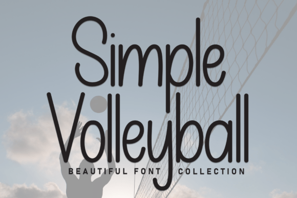 Simple Volleyball: A Font with Playful Charm and Elegance