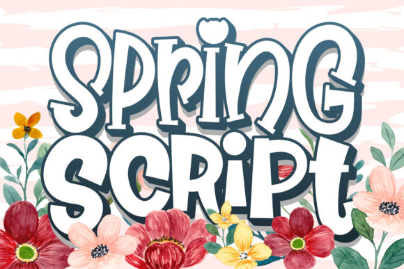 Spring Script: A Playful Font for Vibrant Designs
