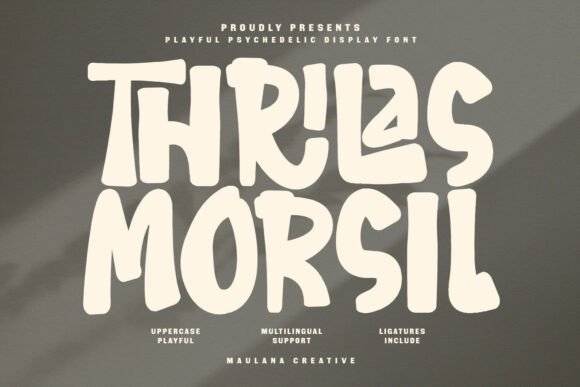 Thrilas Morsil: Fluid Retro-Modern Display Font
