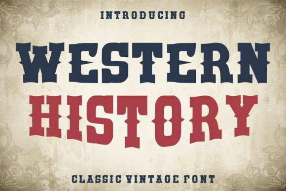 Western History: A Bold Vintage Display Font